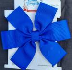 Hair Bows -  Blue Pinwheel on clip image