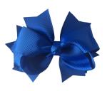 Hair Bows Royal Blue Layered Bow Clip image