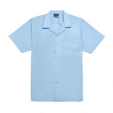  Senior Boys Short Sleeve Open Neck Shirt Image 1